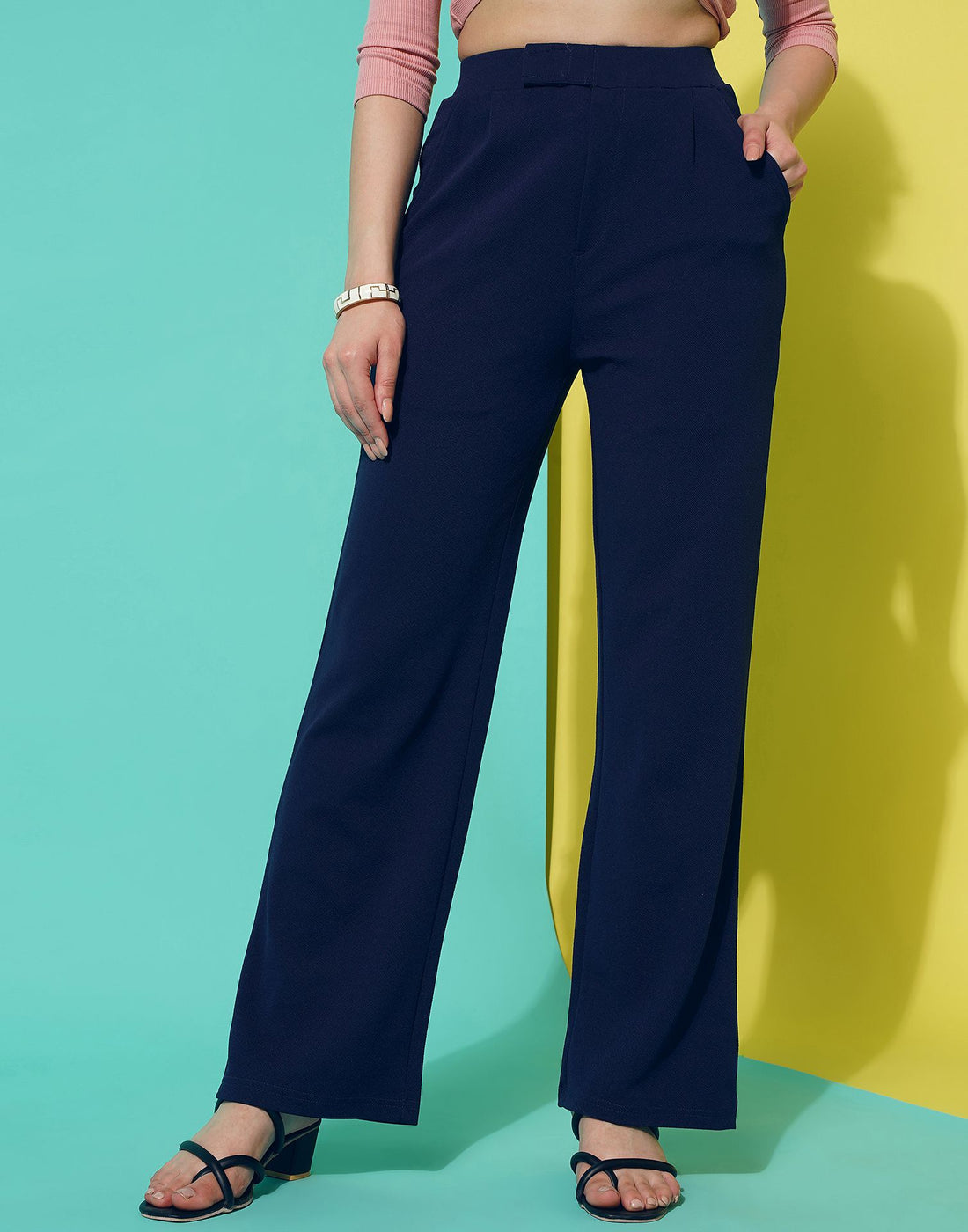 Blue Straight Trouser | Leemboodi