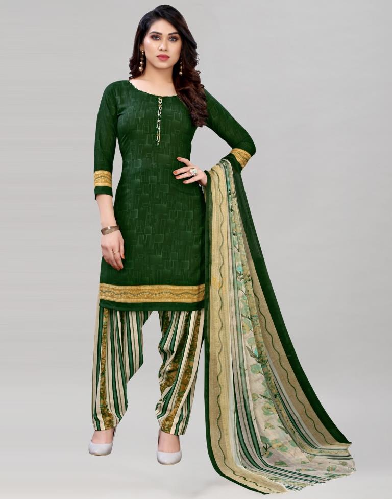 Dark green colour hot sale punjabi suit