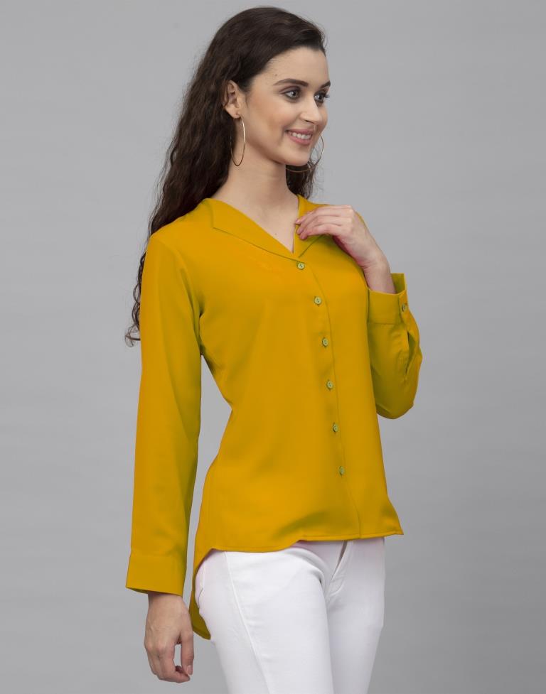 Mustard store coloured tops