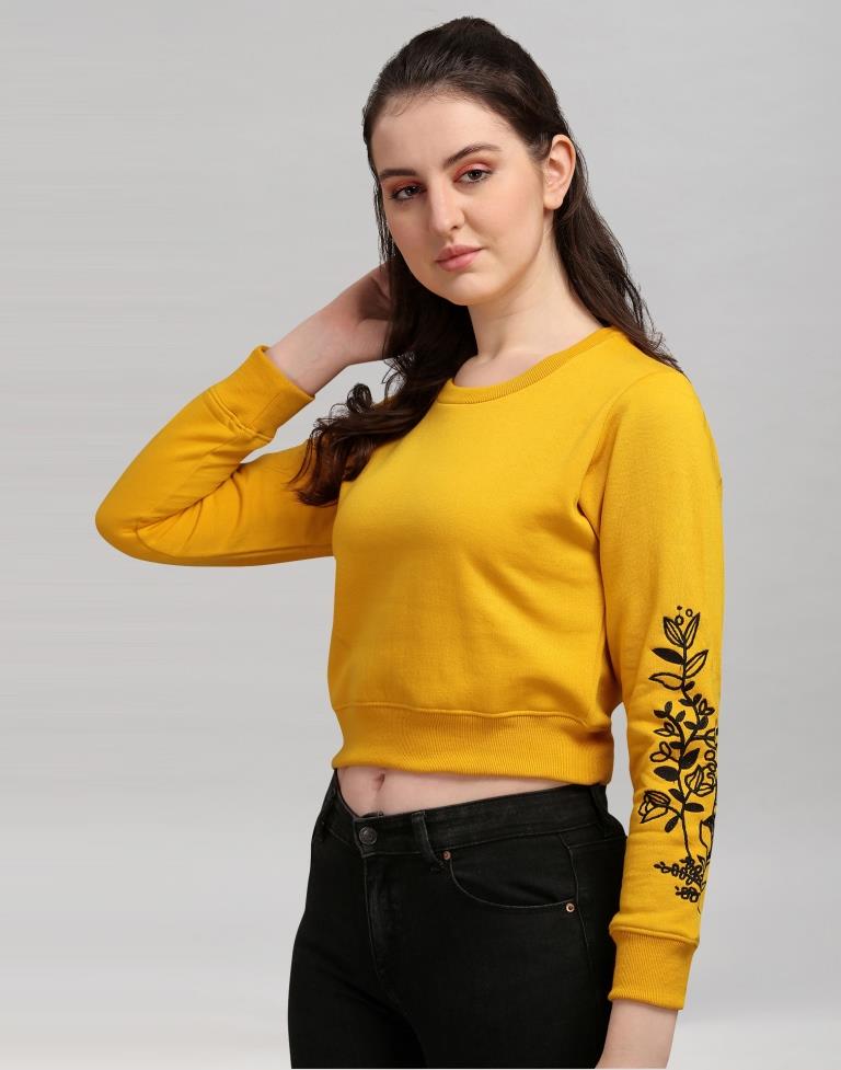 Mustard hotsell colour sweatshirt