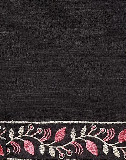 Black Embroidery Rayon Straight kurta With Pant And Dupatta