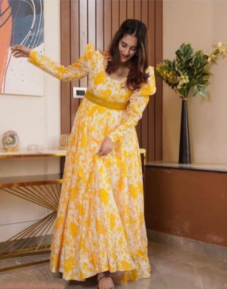 Lavanya The Label Georgette Maxi Ethnic Dress - Absolutely Desi