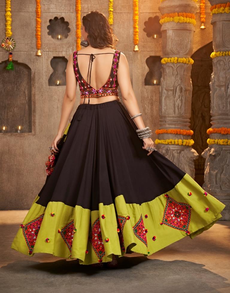 Buy BLACK BIRD | Beautiful Yellow Lehenga Choli best out-fit for every  occasion at Amazon.in