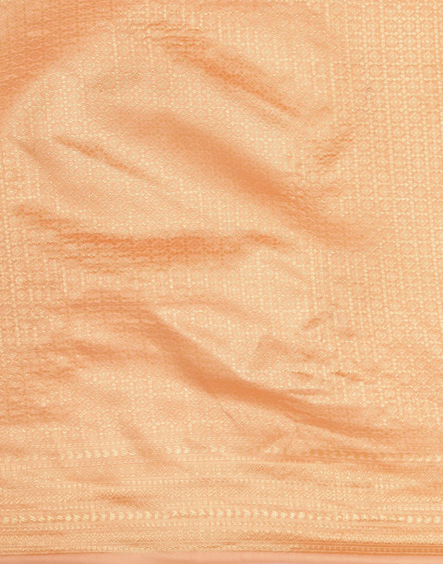 Peach And Golden Kanjivaram Saree | Leemboodi