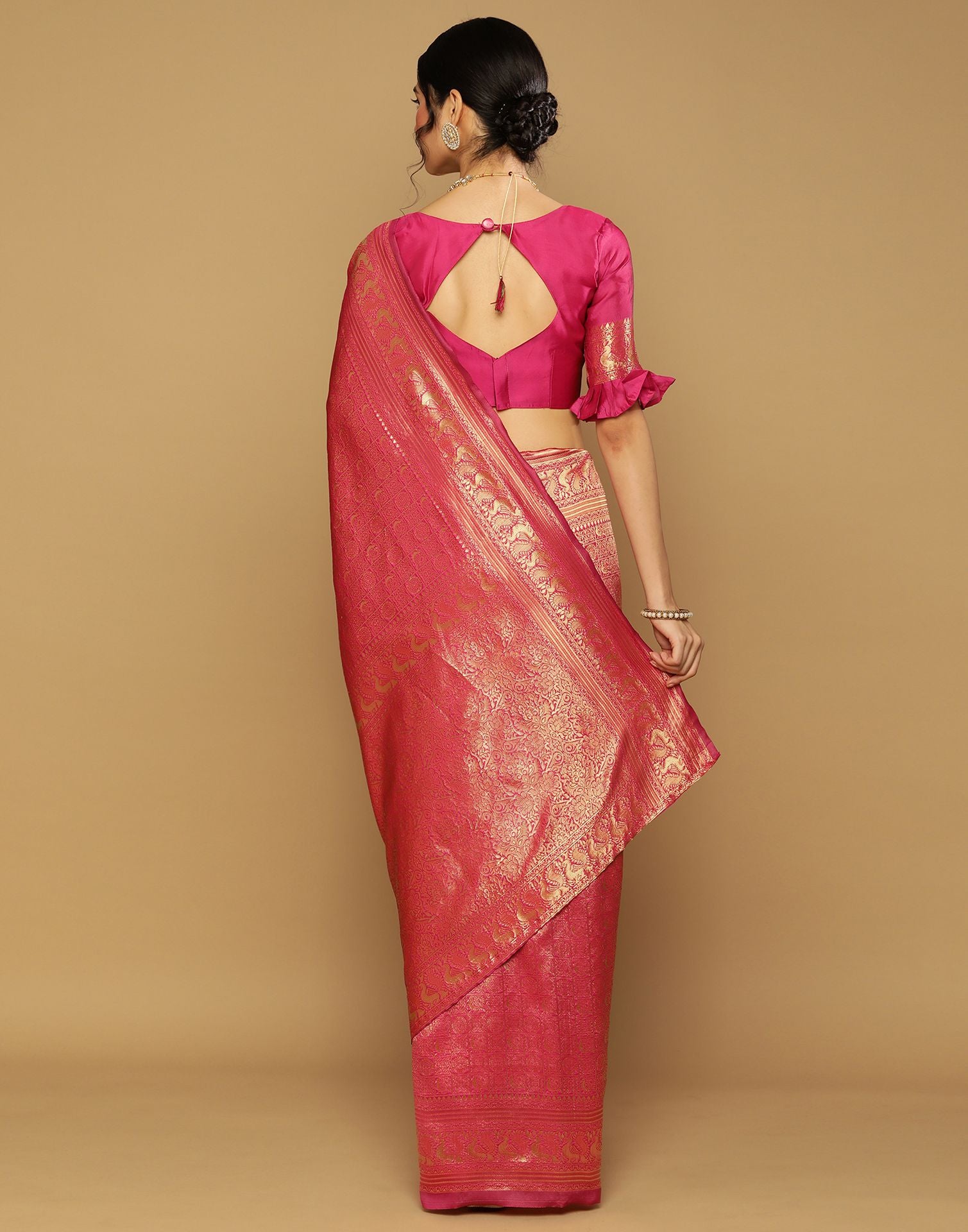Wedding Wear Kanjivaram saree, With Blouse Piece, 5.5 m (separate blouse  piece) at Rs 799 in Surat