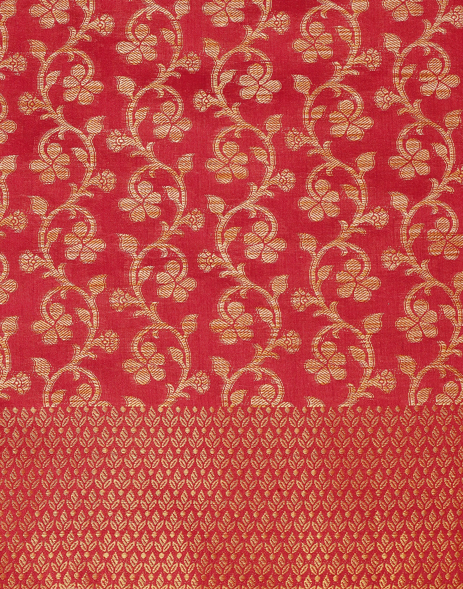 Red Banarasi Silk Saree | Leemboodi