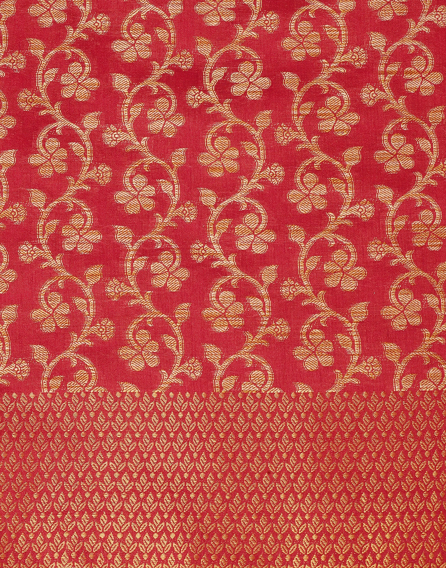 Red Banarasi Silk Saree | Leemboodi