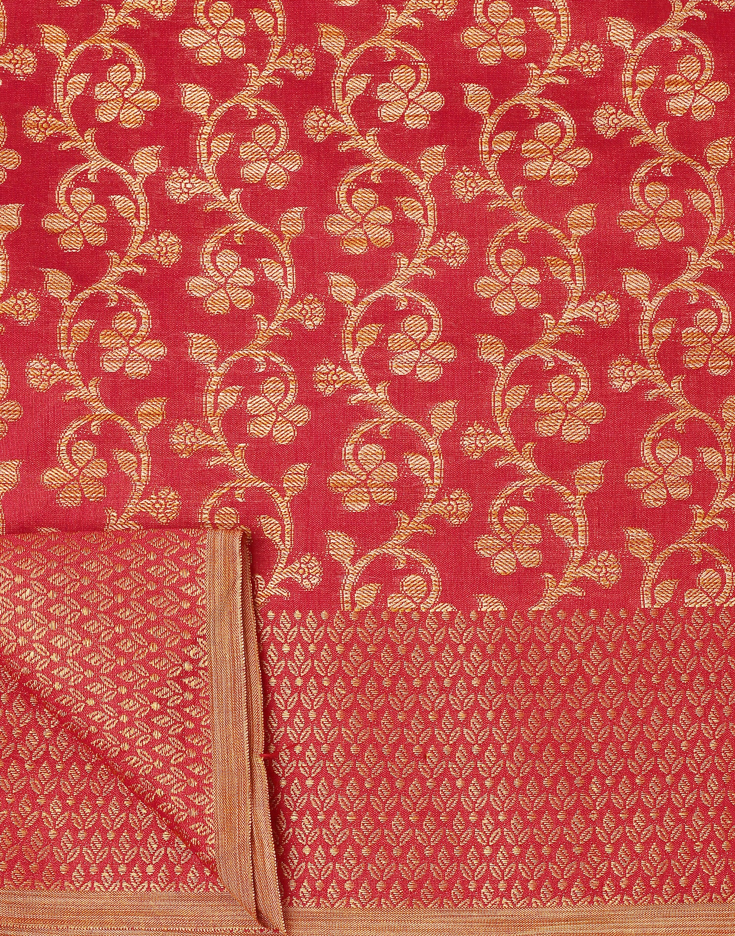 Red Banarasi Silk Saree | Leemboodi