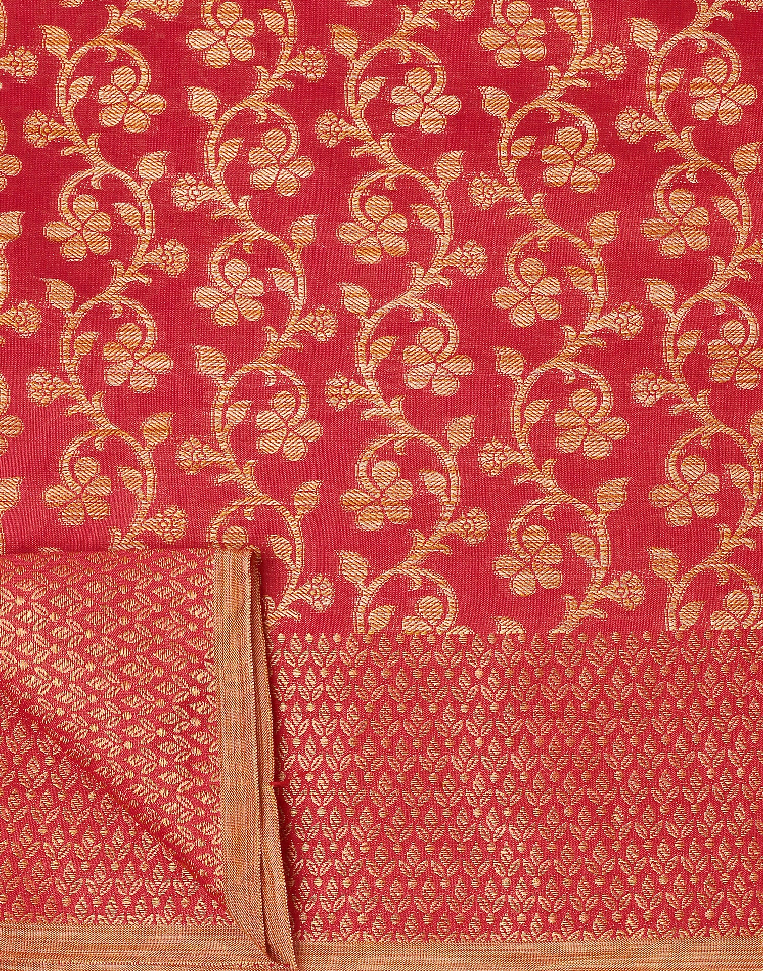 Red Banarasi Silk Saree | Leemboodi