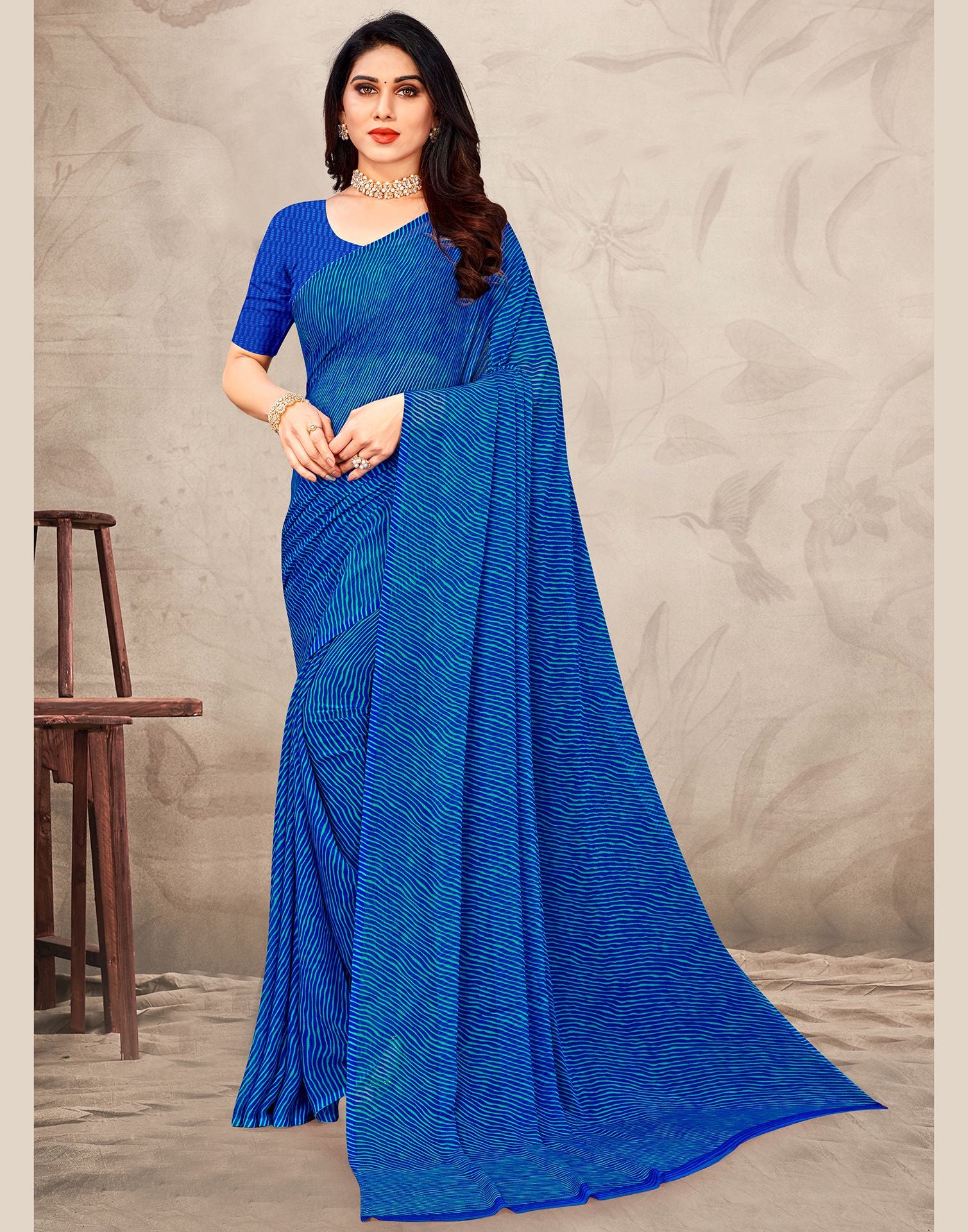 Ruffle Saree - Buy Ruffle Saree online in India