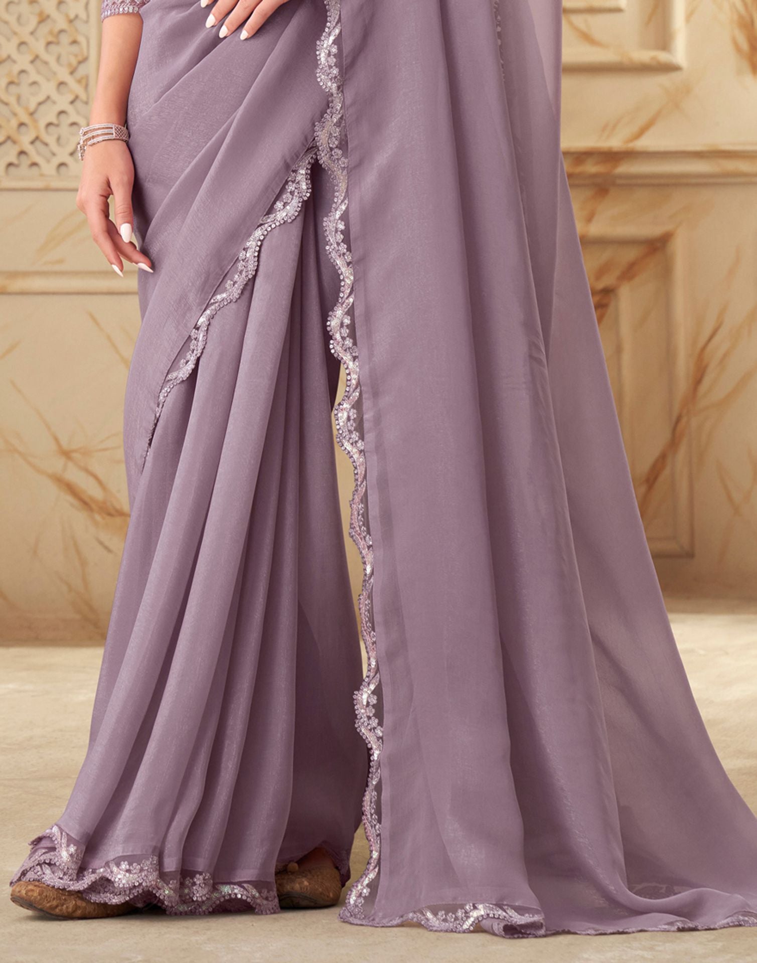 Lavender and Purple Ombre Saree Online | Buy Ombre Sarees Online In India –  www.liandli.in