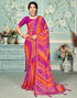 Multicoloured Chiffon Bandhani Saree | Leemboodi