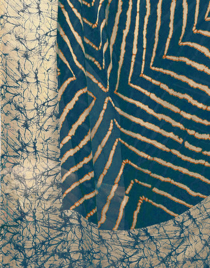 Rama Green Chiffon Printed Saree | Leemboodi