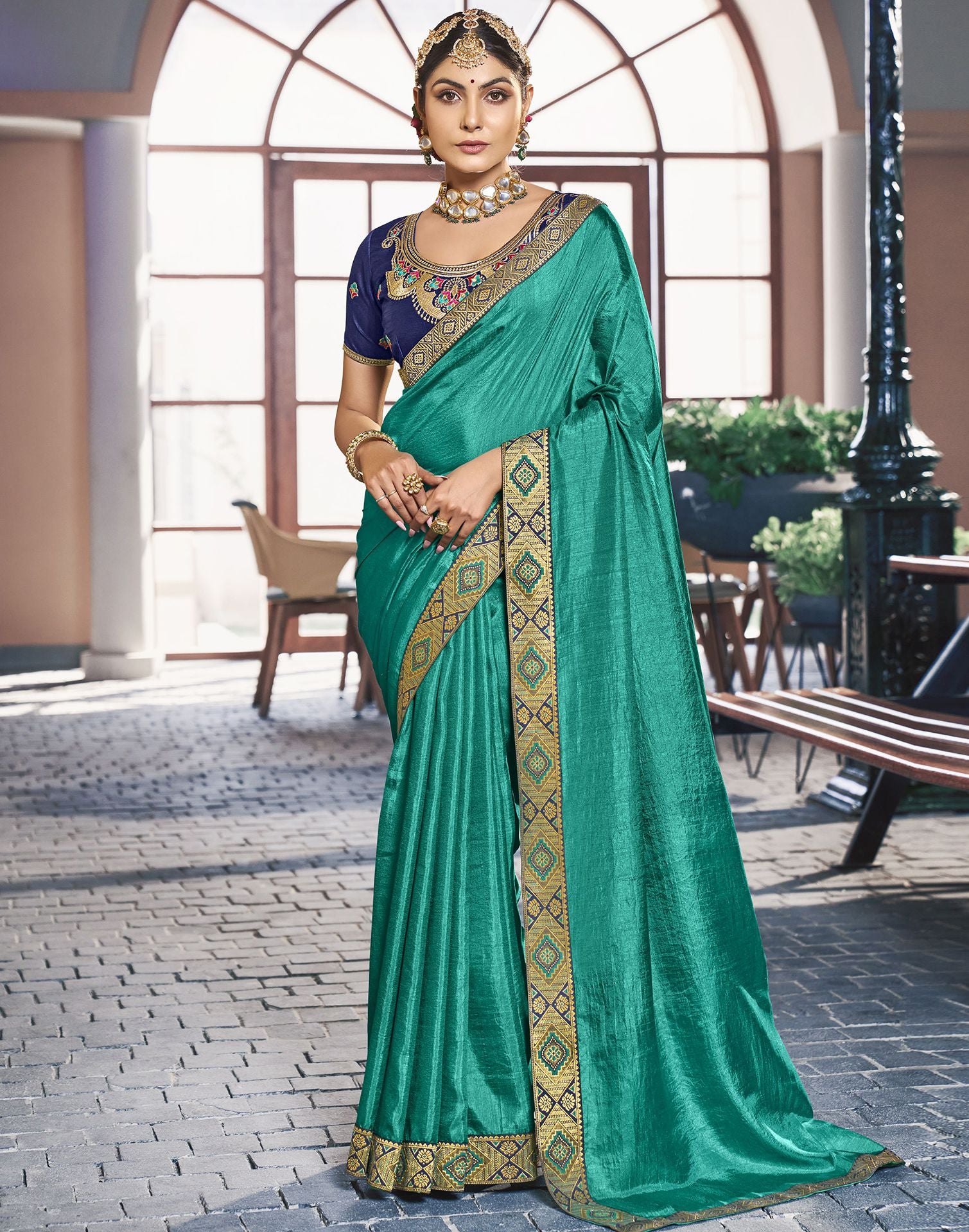 Buy BEKSHA Fashion Women Multicolor Solid, Plain Art Silk Banarasi Saree  Online at Best Prices in India - JioMart.