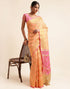 Light Orange Silk Saree | Leemboodi
