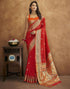 Red Banarasi Silk Saree | Leemboodi