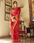Red Silk Banarasi Saree | Leemboodi