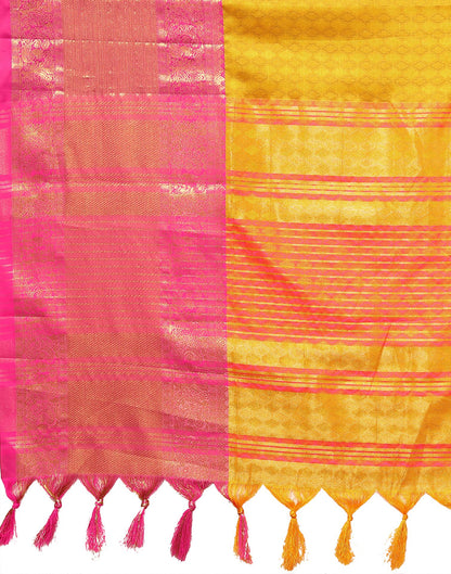 Mustard Yellow Cotton Saree | Leemboodi