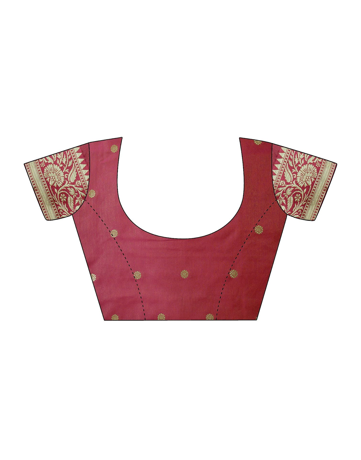 Pink Organza Self Woven Banarasi Saree | Leemboodi