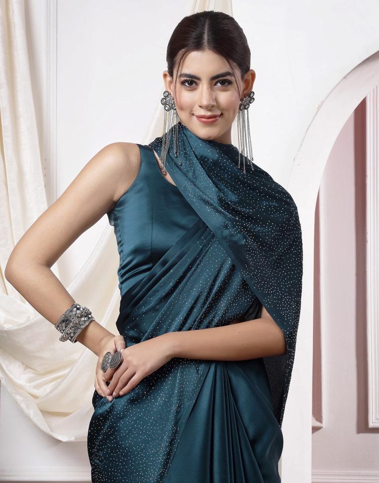 Buy Blue Sarees for Women by ISHA TRADE Online | Ajio.com