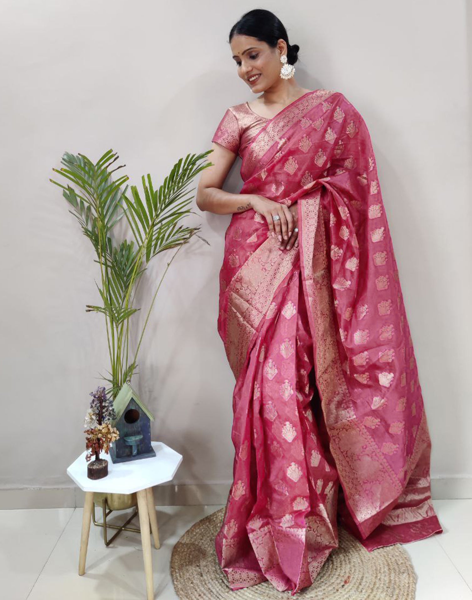 Woven Banarasi Jacquard Saree - Etsy