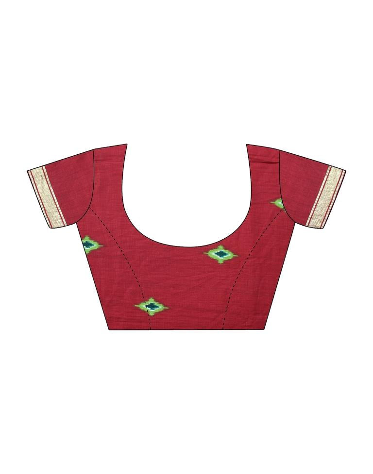 Green Patola Silk Printed Saree | Leemboodi