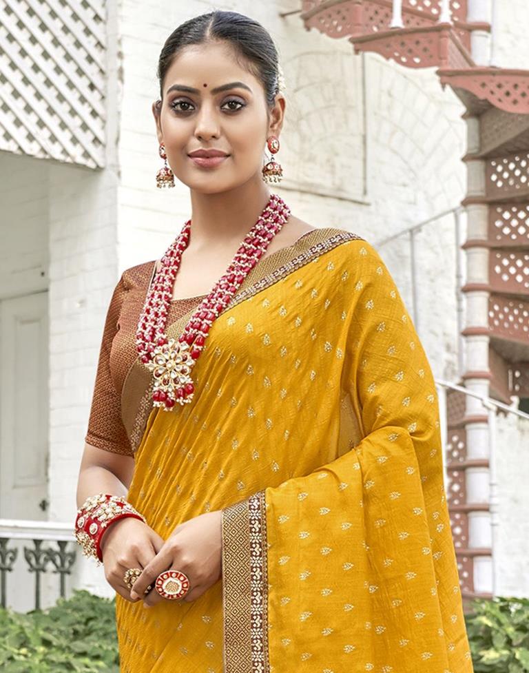 Yellow Saree collections for Women at Soch