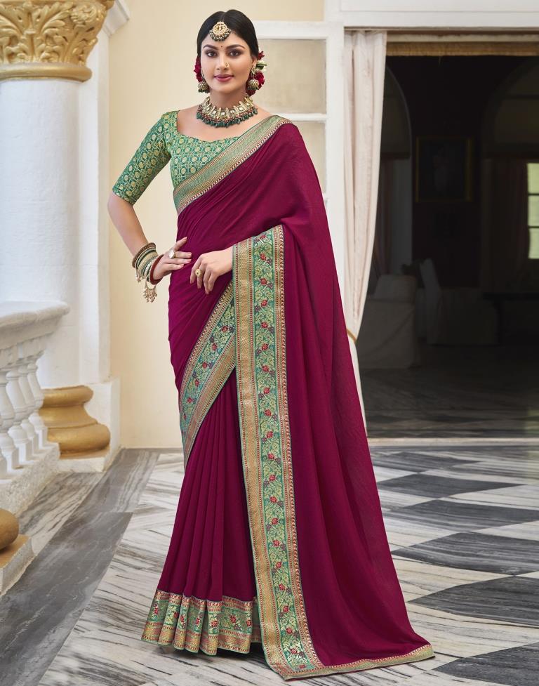 Buy RADHA LAKSHMI Women's Banarasi linen cotton Silk White Red Colour Saree  With Blouse piece(AG White red plain linen SQURE) at Amazon.in