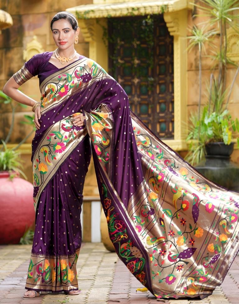 Rama Soft Silk Maharashtrian Paithani Saree – OFLINE SELECTION