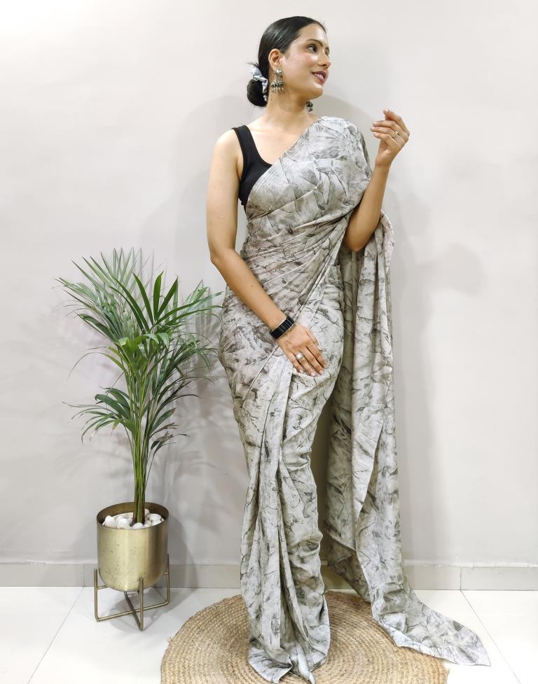 Buy Soft Handwoven Bengal Cotton Saree - Light Grey & Green Online –  Okhaistore