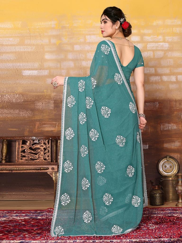 Green - Lace - Sarees Collection with Latest and Trendy Designs at Utsav  Fashions