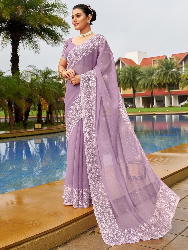 Shop Purple Color Woven Work Tussar Silk Saree Festive Wear Online at Best  Price | Cbazaar