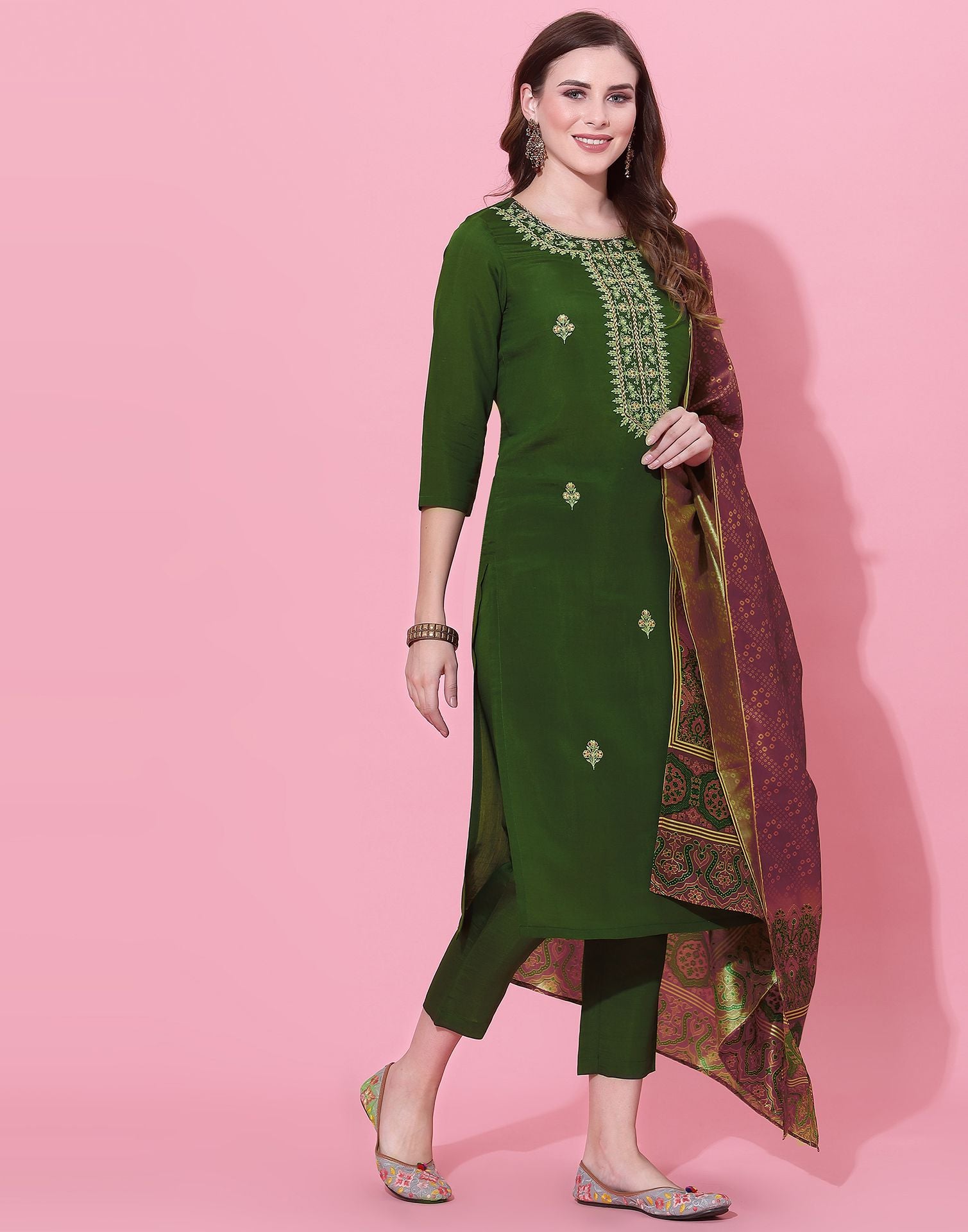 Green Fully Stitched Designer Cotton Kurti For Ladies at Best Price in  Nashik | Disha Collections