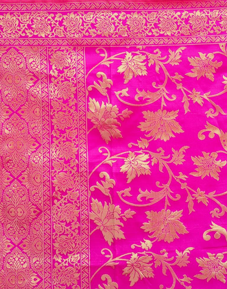 Pink Banarasi Silk Saree