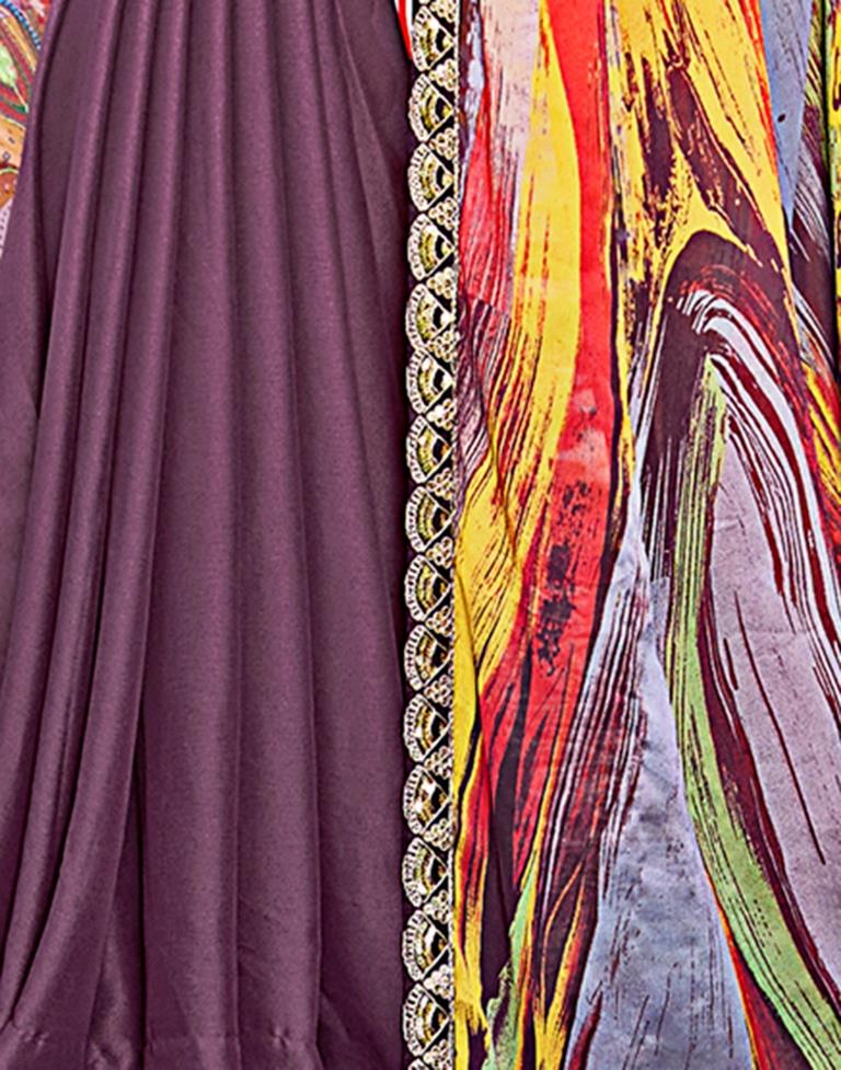 Multicolor Georgette Embroidery Saree