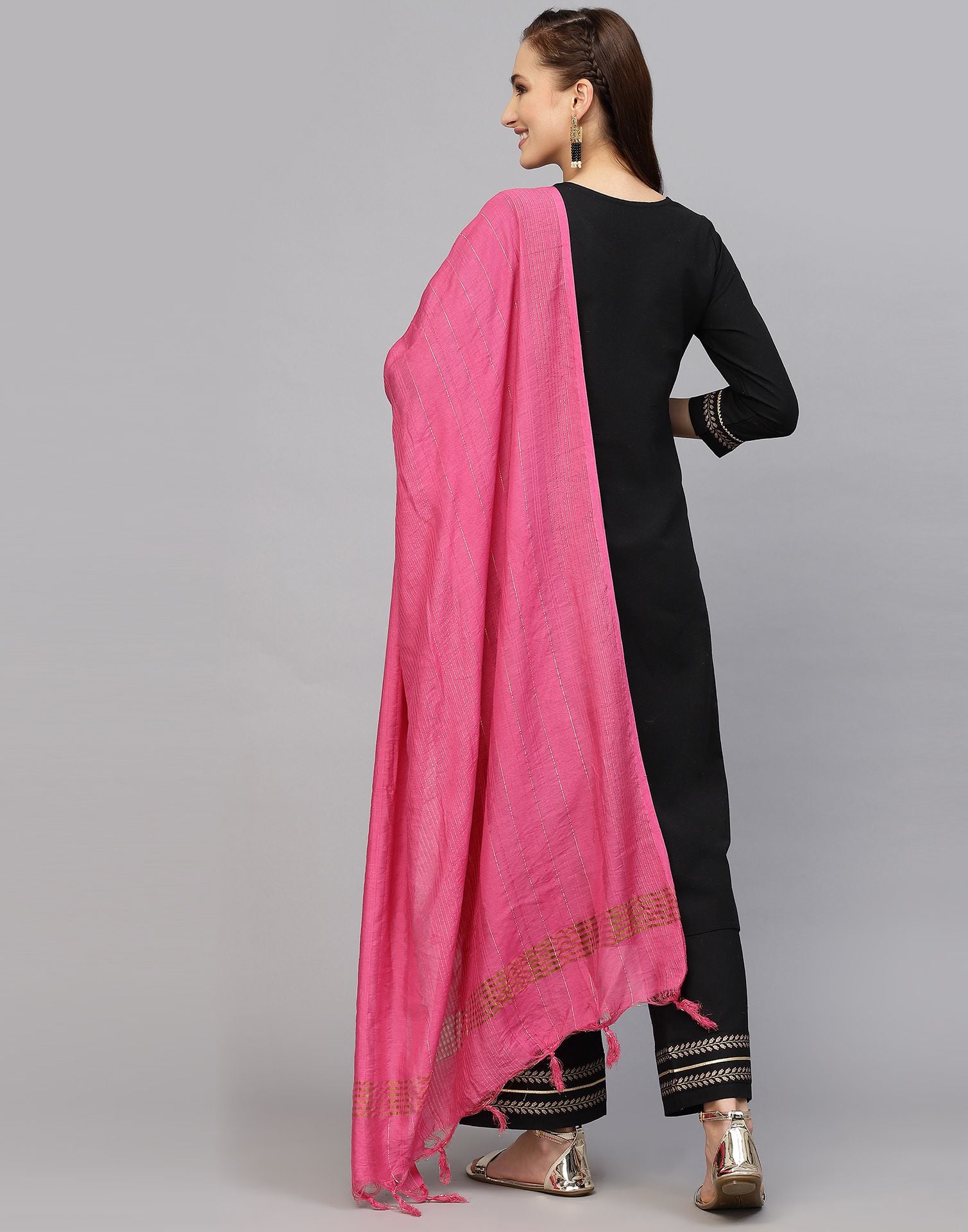 Women's scarf Embellished Net Dupatta/Chunni Color-Baby pink Free Shipping  | eBay