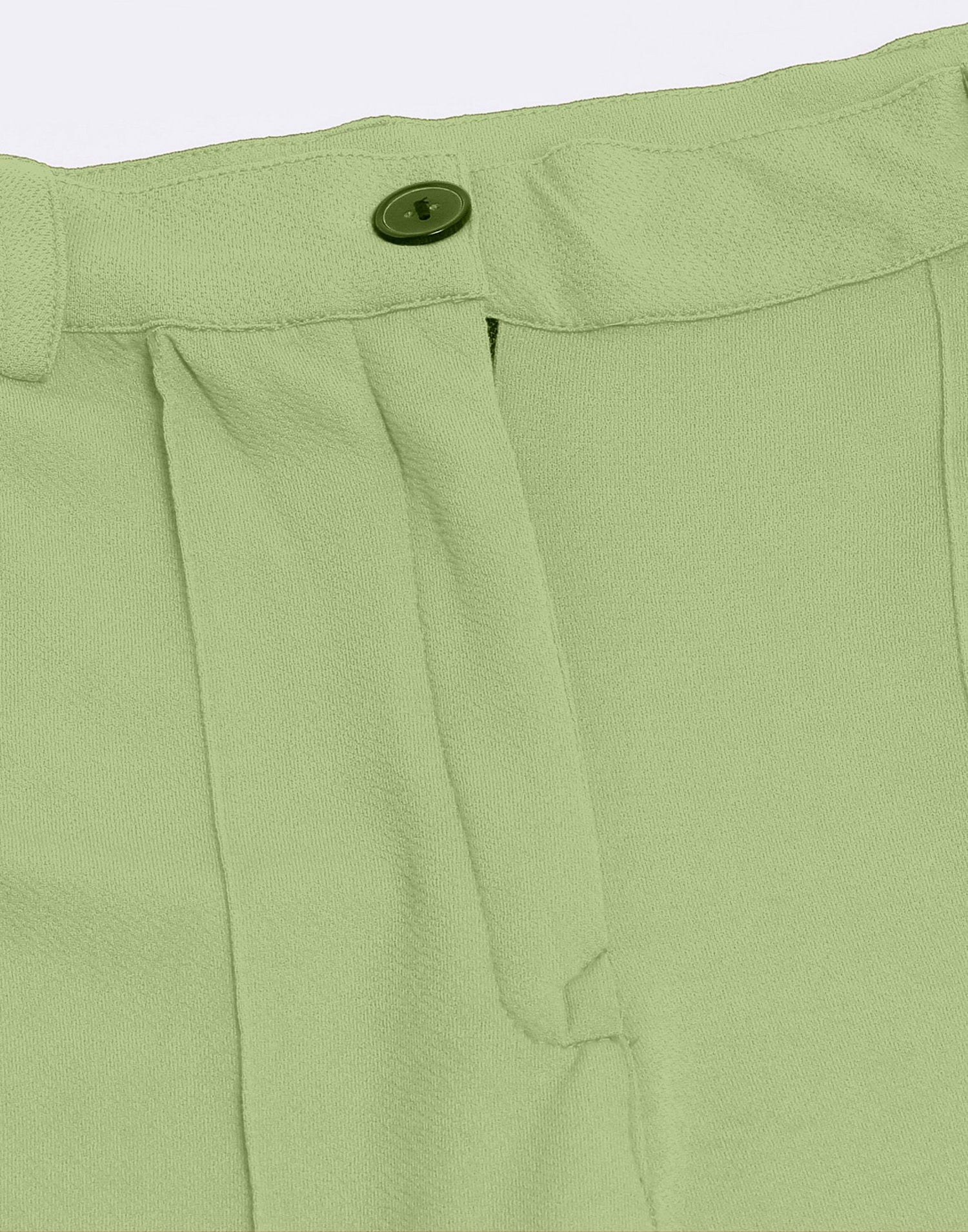 Pista Green Pin Tuck Straight Fit Trouser | Leemboodi