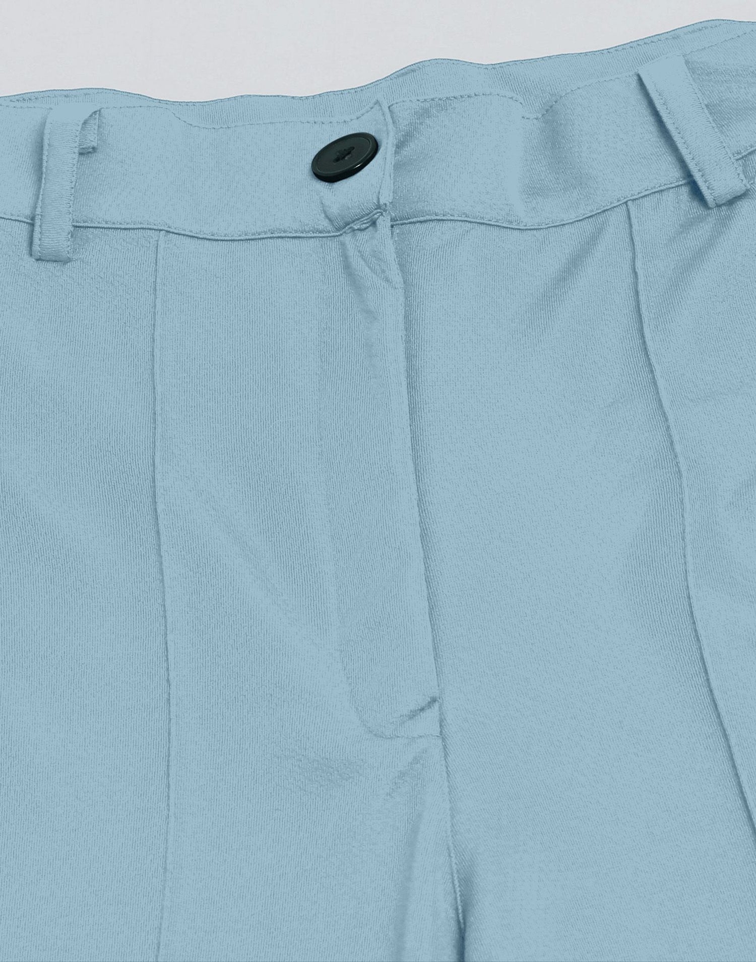 Steal Blue Pin Tuck Straight Fit Trouser | Leemboodi