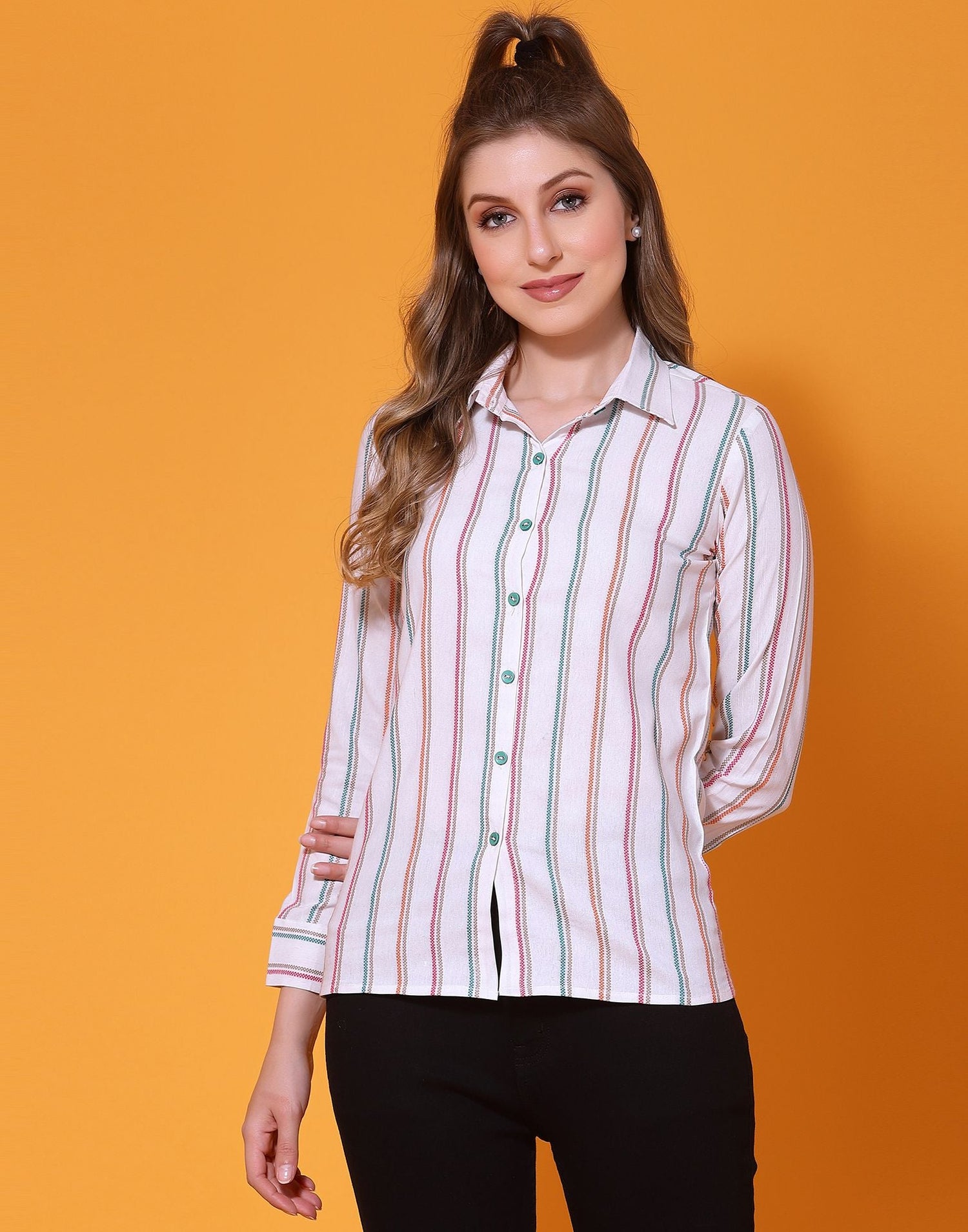 White Plain Cotton Shirt