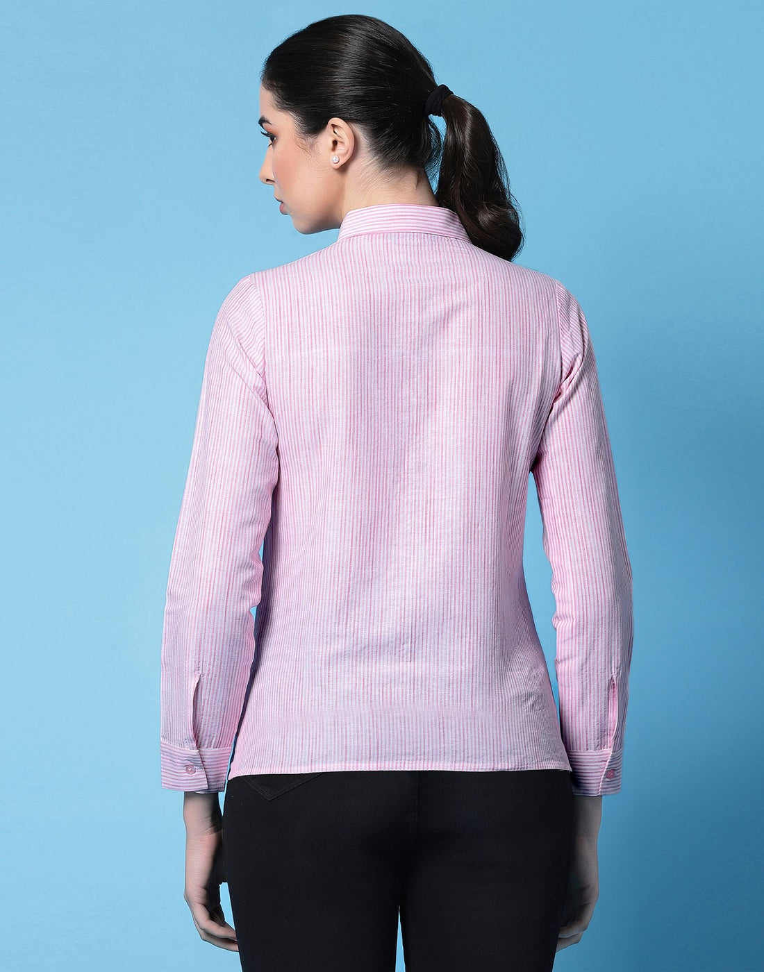Pink Woven Cotton Shirt
