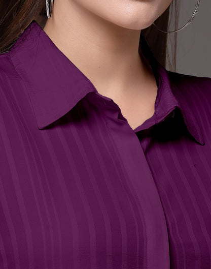 Wine Woven  Shirt | Leemboodi