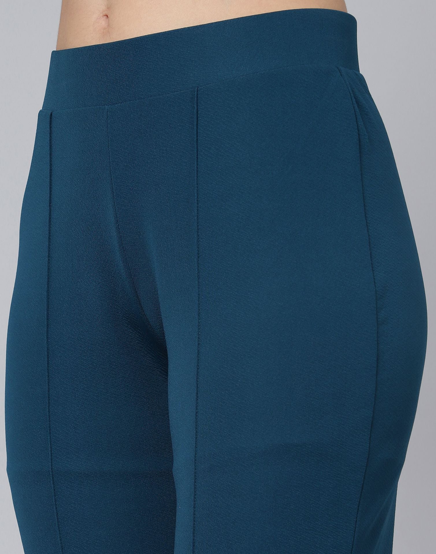 Teal Blue Trouser Pant | Leemboodi