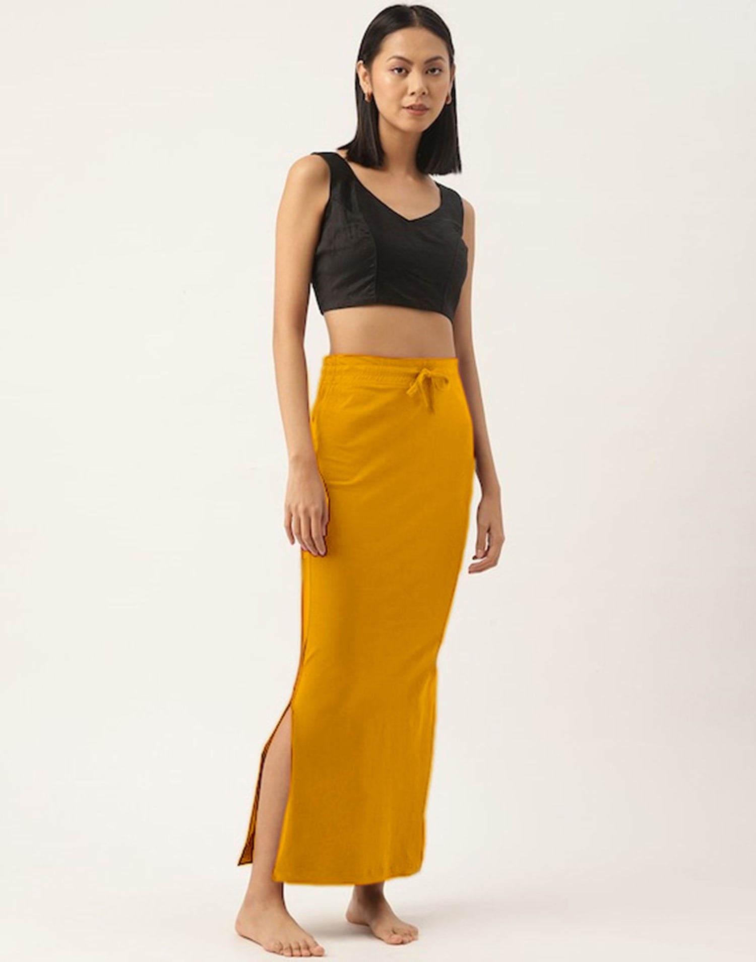 Yellow Knitted Shapewear | Leemboodi