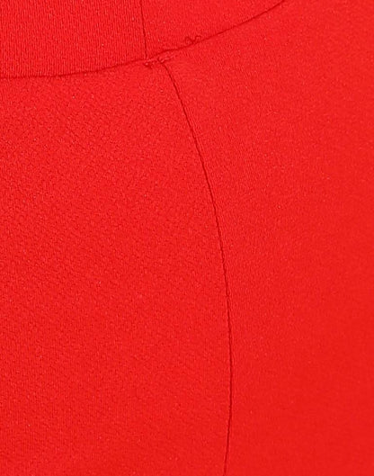 Red Flared Trouser