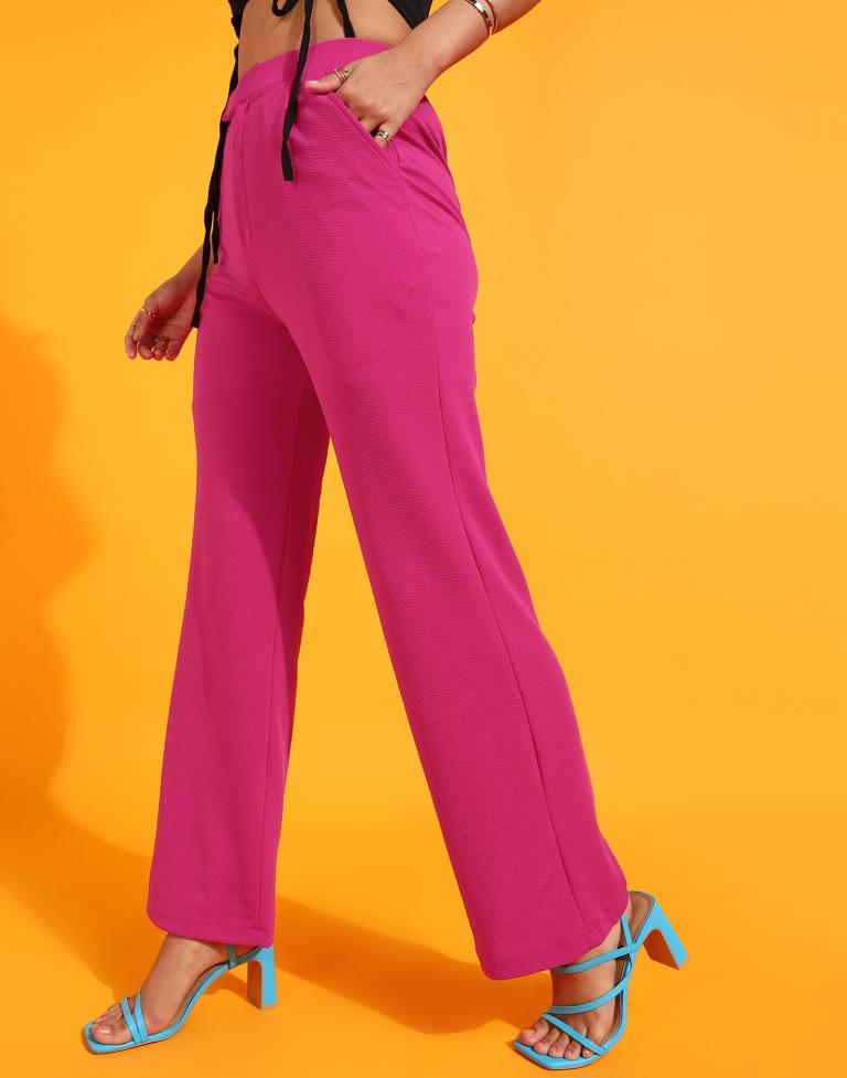 Pink Straight Trouser