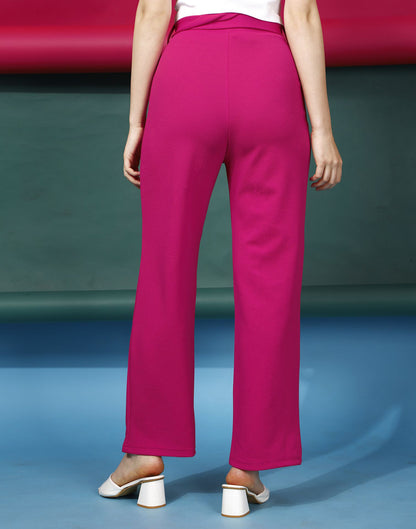 Pink Flared Trouser | Leemboodi