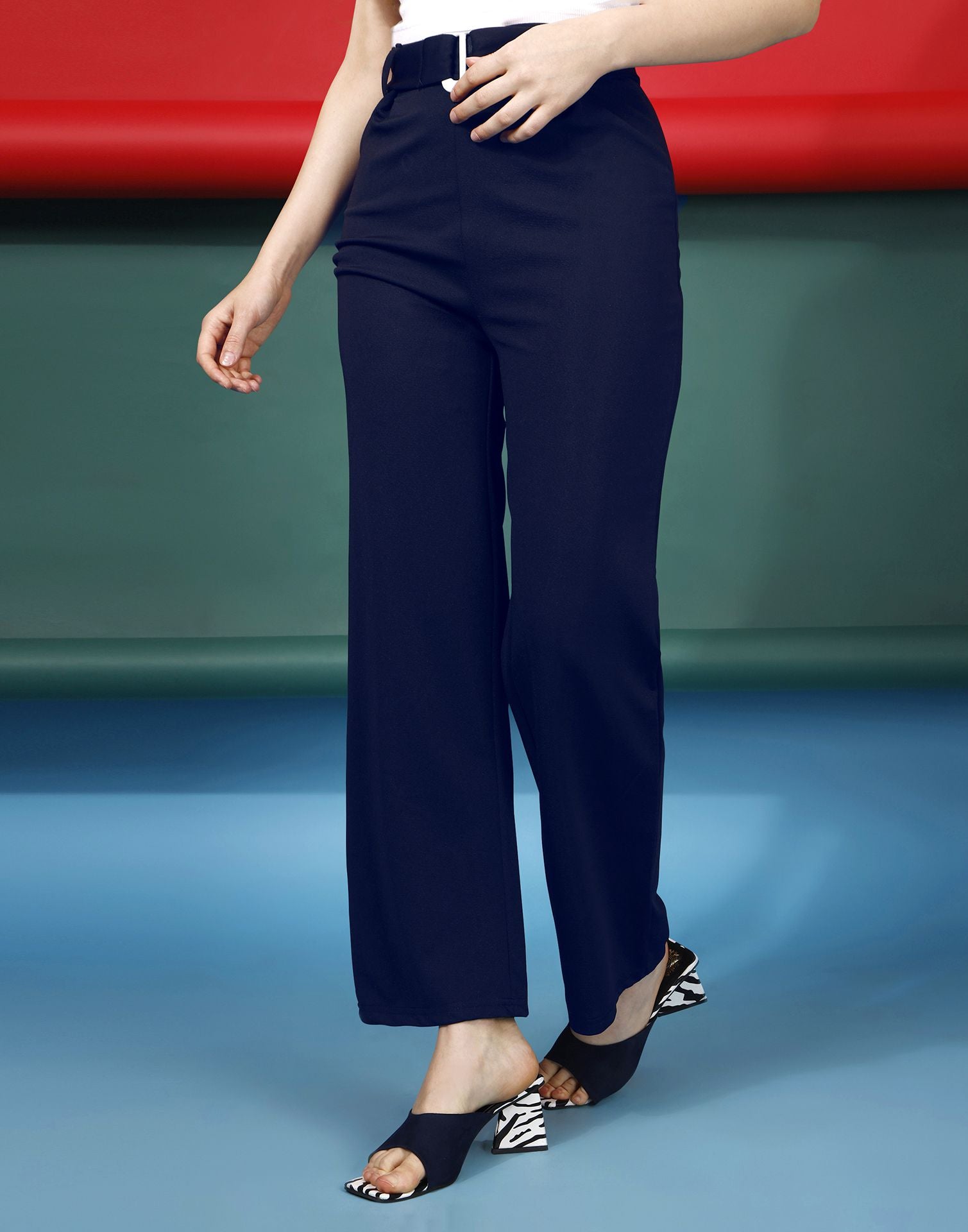 ZW COLLECTION FLARED TROUSERS - Black | ZARA India