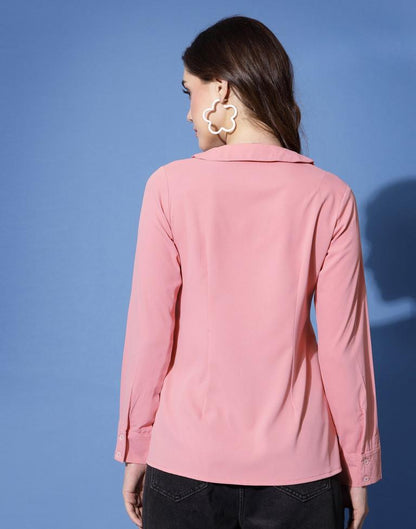 Peach Plain Shirt