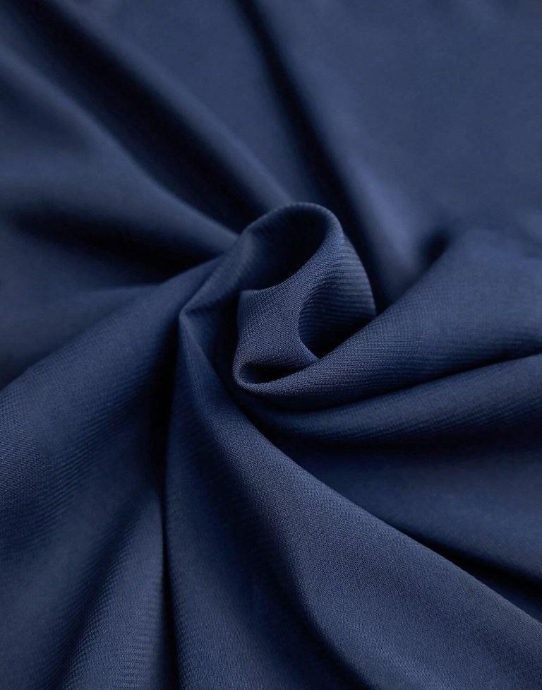 Navy Blue Casual Silk Shirt