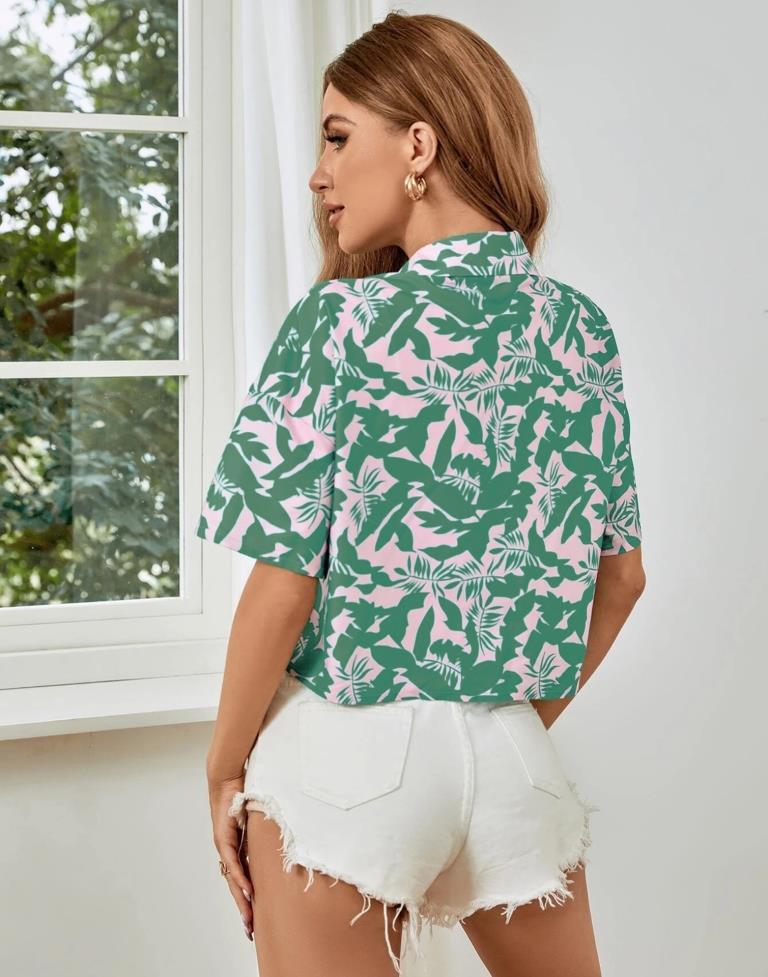 Green Printed Shirt